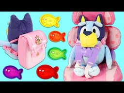 Bluey Goes to School with Disney Princess Backpack!