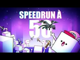 ON SPEEDRUN MINECRAFT MAIS ON EST 50 IDIOTS