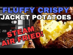 THE BEST 🥔 FLUFFY CRISPY JACKET POTATOES *STEAM AIR FRY* | NINJA FOODI Recipe