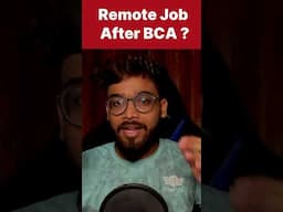 Remote Jobs After BCA?