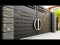 200 Best Modern Gate Design Ideas 2024 | Iron, Wooden & Steel Gates for House Exterior Wall Design