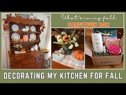 Let's DECORATE MY KITCHEN for fall + Hobby Lobby shop with me | Single wide MOBILE HOME decorating