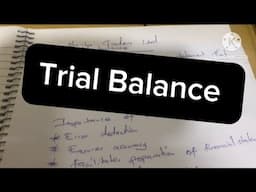 Trial balance preparation//Accounting