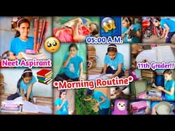 My Honest "Morning Routine" As *Neet Aspirant* & 11th Grader!!📚| Productive & Simple Morning Routine