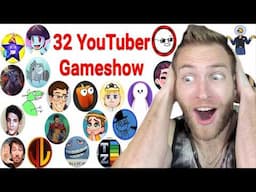 EVERYONE IS HERE! Reacting to "I Made A Gameshow With 32 YouTubers" by Magic The Noah