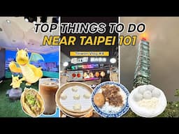 Top 5 Things To Do In Taiwan's TAIPEI 101! Pokemon Center, Din Tai Fung, Linjiang Night Market 🏮