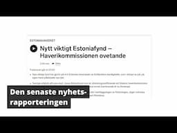 Estonia - nyheten om det bärgade räcket