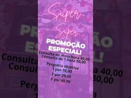 Promoção de atendimento #tarot #baralhocigano #bemestar #caminhodascartas #ciganosdooriente