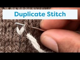 Duplicate Stitch Tutorial