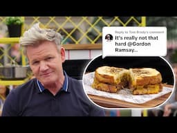 Gordon Ramsay Makes a Grilled Cheese Sandwich (WILL IT MELT??)