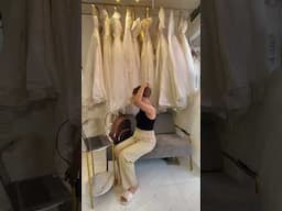 A day in a life of a gown shop owner. #bridalgown #businessowner #weddinggown