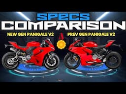 2025 All New Ducati Panigale V2/S 🆚️ Prev gen Ducati Panigale V2 | Quick Specs Comparison 🔥