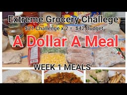 WEEK 1 MEALS - $21 (per person) Grocery Budget Challenge  #NovaScotia #FrugalLiving #ExtremeBudget