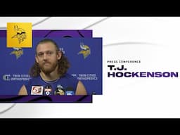 T.J. Hockenson on Importance of NFC North Games & Coverage Seen Since Returning | Vikings at Bears