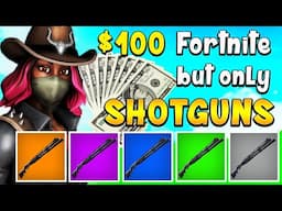 I HOSTED A $100 TOURNAMENT BUT SHOTGUNS ONLY... (FORTNITE CHALLENGE)