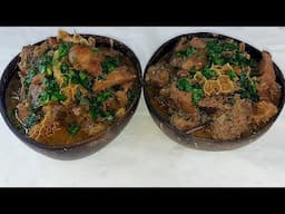 How to make assorted goat meat pepper soup. #viralvideo #recipe #follow @ayikitchen