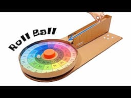 DIY Spin Wheel Roll Ball Game at Home, How To Make a Spinning Wheel, Spin The Wheel