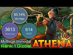 No.1 Player with 93% Current Win Rate - Top 1 Player Season 34 by ATHENA - Mobile Legends