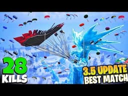 MOST INTENSE MATCH IN *NEW* WINTER MODE BGMI 3.5 UPDATE 🔥 DRAGON GOD VS ME - BGMI NEW UPDATE