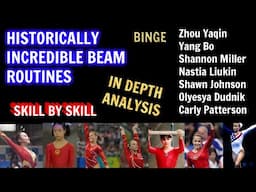 BEST INCREDIBLE WOMENS GYMNASTICS BEAM ROUTINES analyzed skill by skill with in depth insight.