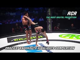 JUST THE CRAZIEST KNOCKOUTS ☢️ ACA Brutal Promotion - Highlights