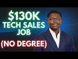 No Degree to $130k+ Tech Sales Job | Antoine's Story