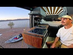 Vanlife Camping In the Arizona Wilderness | Cooking, Fishing, Kayaking