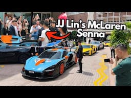 JJ Lin Leads Supercar Rally in a McLaren Senna LM! Lando Norris' Surprise Appearance @ Millenia Walk