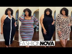 Fashion Nova Curve Sweater Dresses Try On Haul |Plus Size Fall And Winter Dresses | Victoria Lashay