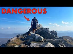 Hiking On An EXPOSED RIDGE In The Scottish Mountains