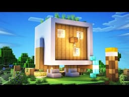 Cute Quartz Cube House in Minecraft Tutorial