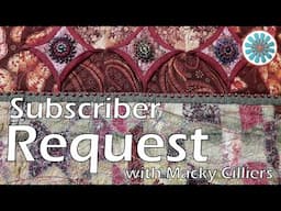 Subscriber Request -  Weaving Stitch Detail - Quilt and Fabric Art - with Macky Cilliers