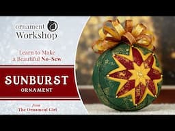 Sunburst - No Sew Quilted Christmas Ornament Tutorial