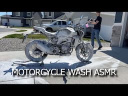 First Motorcycle Wash | ASMR - Dirty Bike