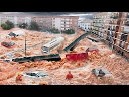 Spain is Paralyzed! Evacuation in Valencia, flooding washes away cars and roads in Benicarló