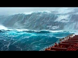 10 Monster Waves CAUGHT ON CAMERA