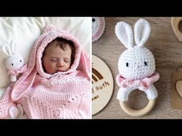 Crochet Bunny Teething Toy 🐰💝