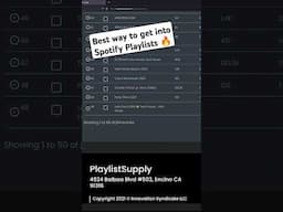 Best Way To Get Into SPOTIFY PLAYLISTS with @playlistsupply #spotify