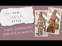 Simple Jumpsuits for parties!  One stretch and one woven