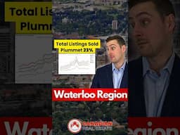 Listings Sold Plummet 23% in Kitchener-Waterloo 🤯 #kitchenerrealestate #realestate