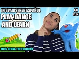 Learning Toys and Fun! Practice "M" ! All in Spanish with Miss Nenna the Engineer | En Español