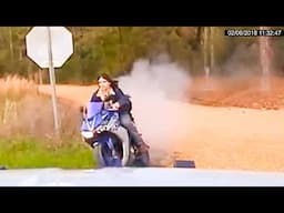 Craziest High-Speed Motorcycle Chases - Caught on Police Dashcam