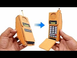 Old Motorola PT 550, How To Make a Cardboard Flip Phone, How To Make a Phone Out Of Cardboard