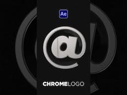 Make Chrome 3D Logo Animations in After Effects