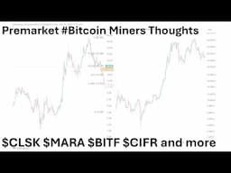 Monday Premarket #Bitcoin Miners Thoughts: $CLSK $MARA $BITF $CIFR and more