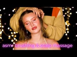 asmr tingly brushing & scalp massage 😌 ashley gently pampers holly ✨