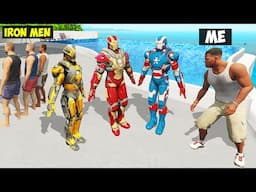 Stealing EVERY IRON MAN'S ARMOUR From IRON MAN in GTA 5!