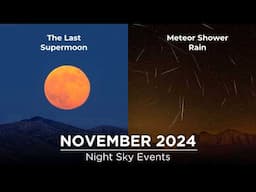 Don't Miss These Night Sky Events in November 2024 | Last Supermoon | Meteor Showers | Saturn | Mars