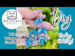 boho blues earrings