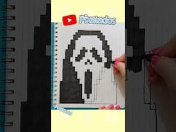 DIBUJO DE GHOSTFACE en PIXEL ART - PIXELADOS